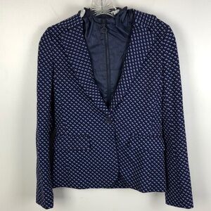 NEW Tory Burch x Tory Sport Printed Convertible Tech Pointe Geometric Blazer